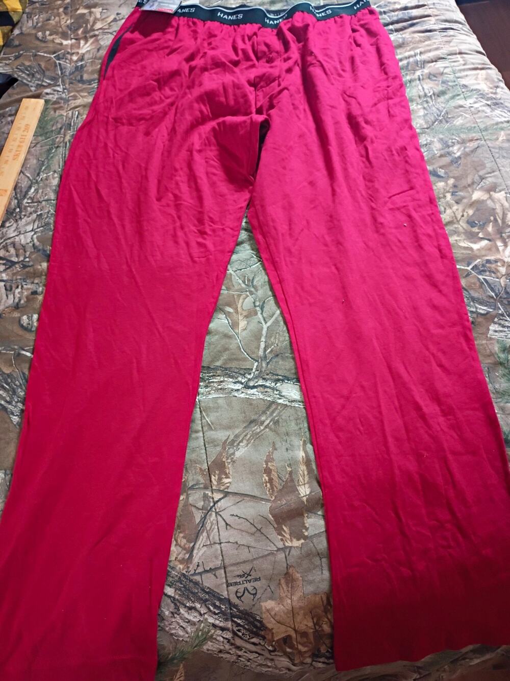 Hanes Knit Sleep Pants Red Soft And Breathsble XL Mens NWT